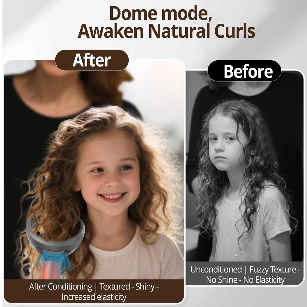 Dotspun wavy and curly hair nozzle accessory compatible with Dyson Airwrap