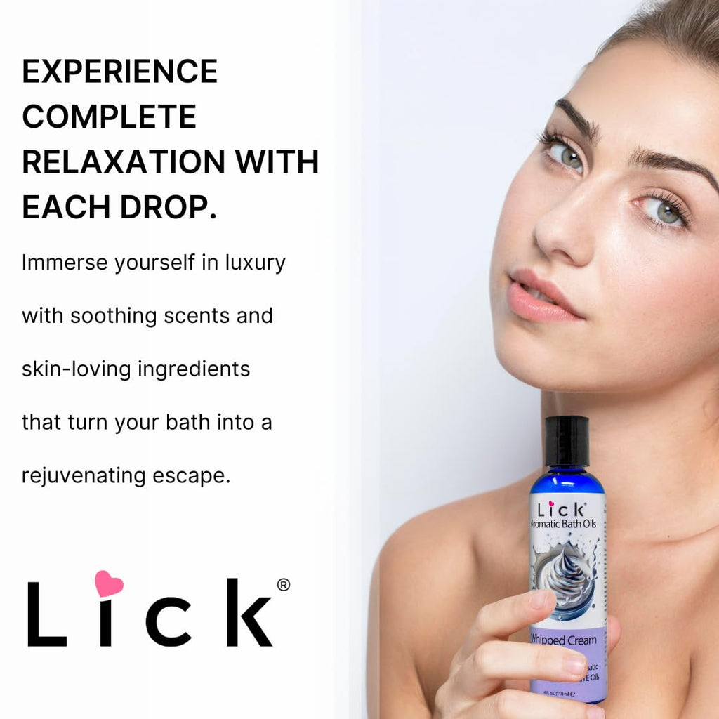 Lick aromatic bath oil lifestyle self care setting