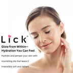 Lick whipped cream moisturizing body oil close up