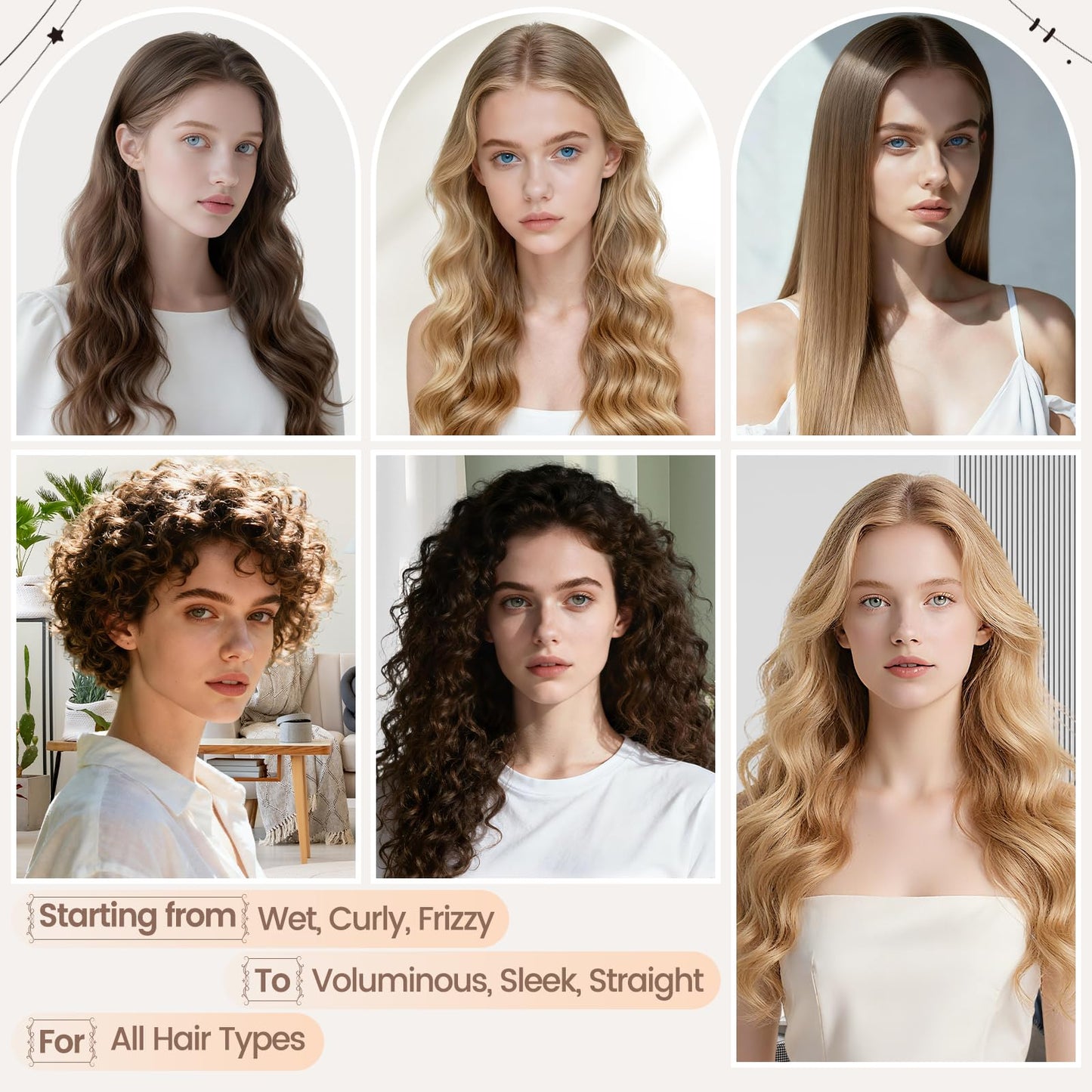 Heat resistant hair smooth attachment packaging and component layout details