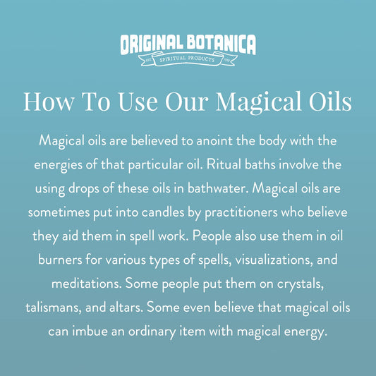 Original Botanica spiritual anointing oil 10 milliliters packaging detail