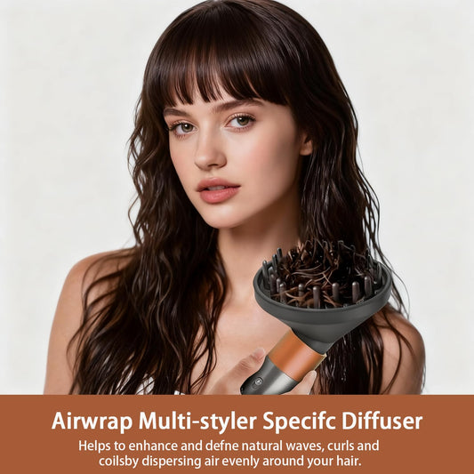 Bongchie hair dryer nozzle attachment illustrating the secure snap-on mechanism for multi-stylers.