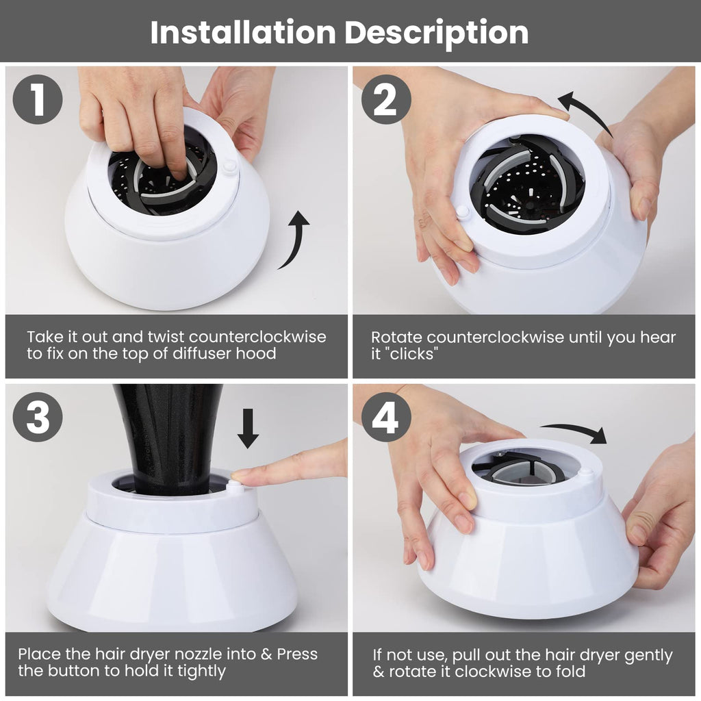 Segbeauty travel diffuser collapsed flat demonstrating its space saving portable design
