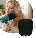 Two pieces of hot sock diffuser for hair dryer accessories displayed flat to highlight compact travel design.