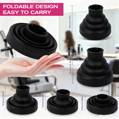 Aisoway portable folding blow dryer cover attachment flattened completely for compact storage.
