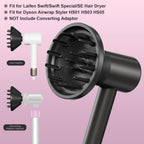 Close up view of the strong magnetic base connector on the premium hair trends curl diffuser