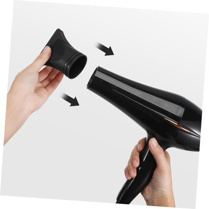 Healeved universal interface hair dryer diffuser and concentrator nozzle combo accessory set.
