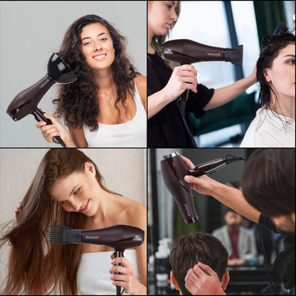 Xpoliman 2000W professional hair care device showcasing the rear air intake grille and protective safety elements