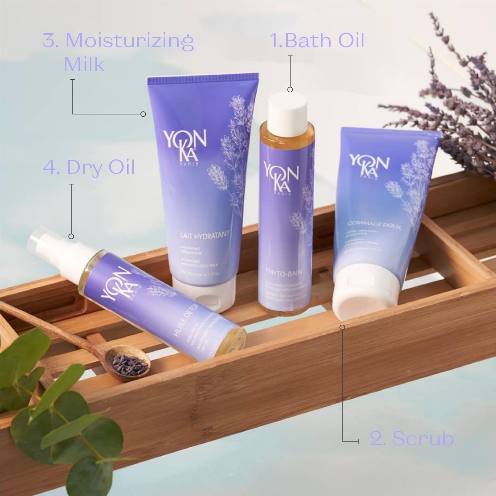 Yon-Ka French Lavender luxury body care oil for dry skin relief