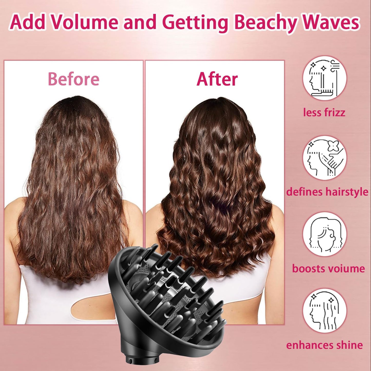 Sygbttq styling attachment transforming a multi-styler into a volume-enhancing hair dryer