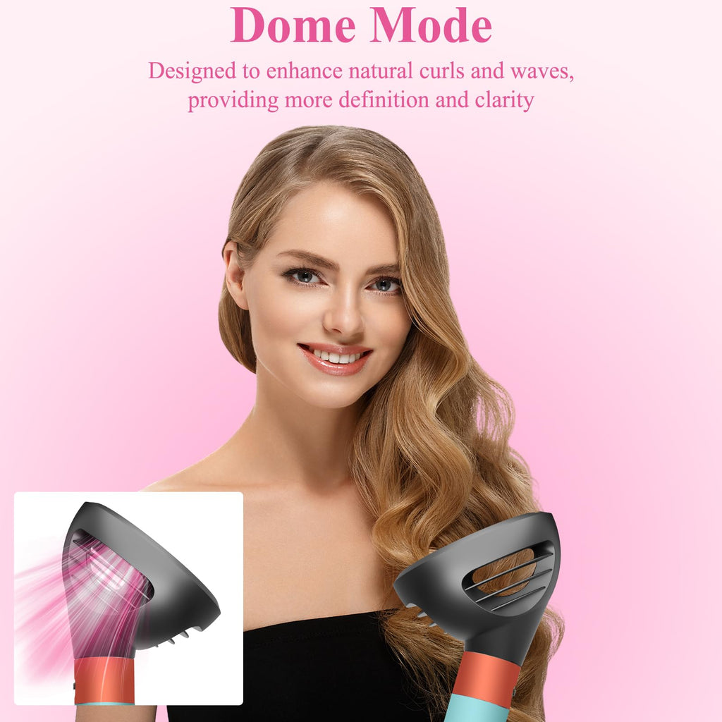 The premium styling tool attachment displaying the interior airflow distribution network.