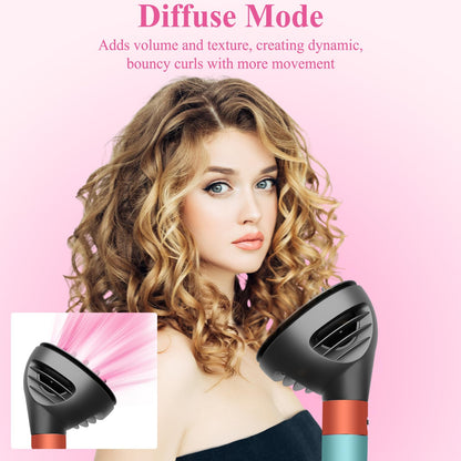 ZEPHBLOW curly hair attachment showing the extended prongs designed for maximum root volume.