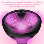 Complete product view of the premium imported wave and curl diffuser showing the dual airflow design.