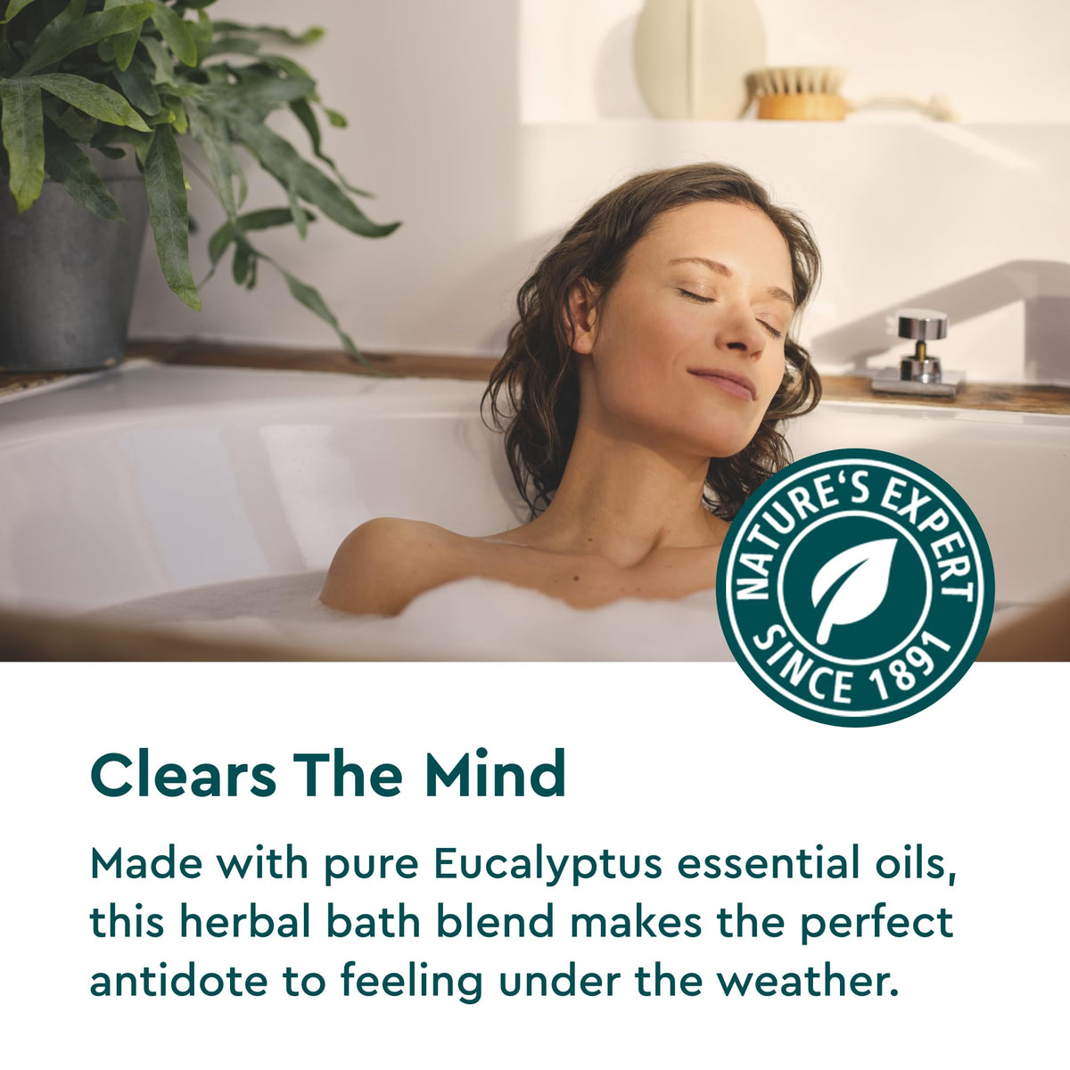 Kneipp herbal bath oil bottle next to cap measuring product volume
