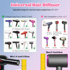 Adjustable curly hair dryer attachment showing twist mechanism for nozzle fitting