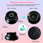 Universal hair dryer diffuser showing secure grip padding inside the attachment base