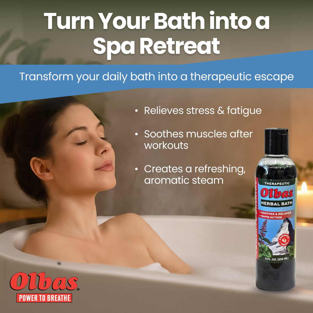 Olbas Herbal Bath 2-pack side layout view