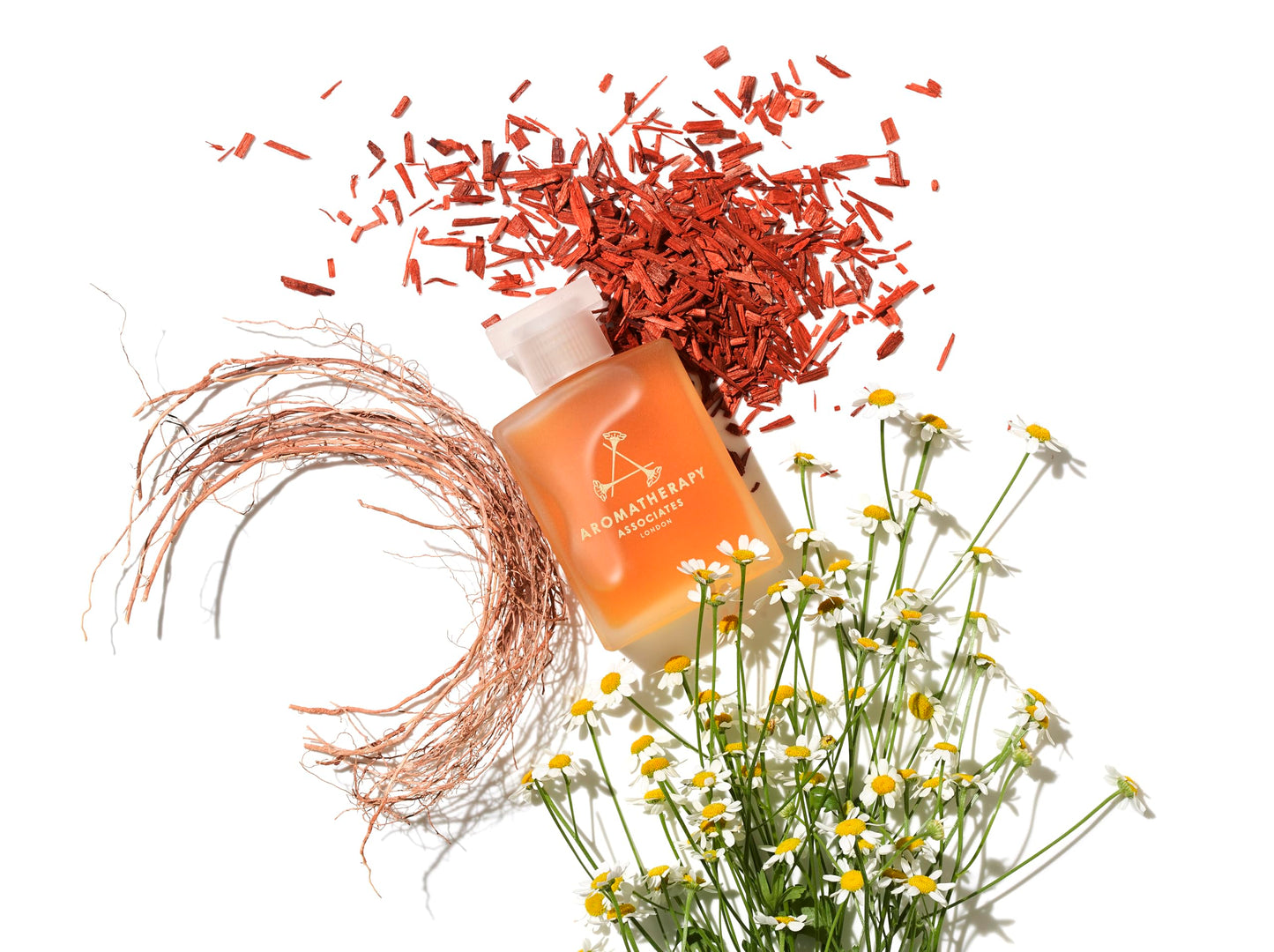 Premium glass bottle of Aromatherapy Associates night sleep bath oil showing authentic branding.