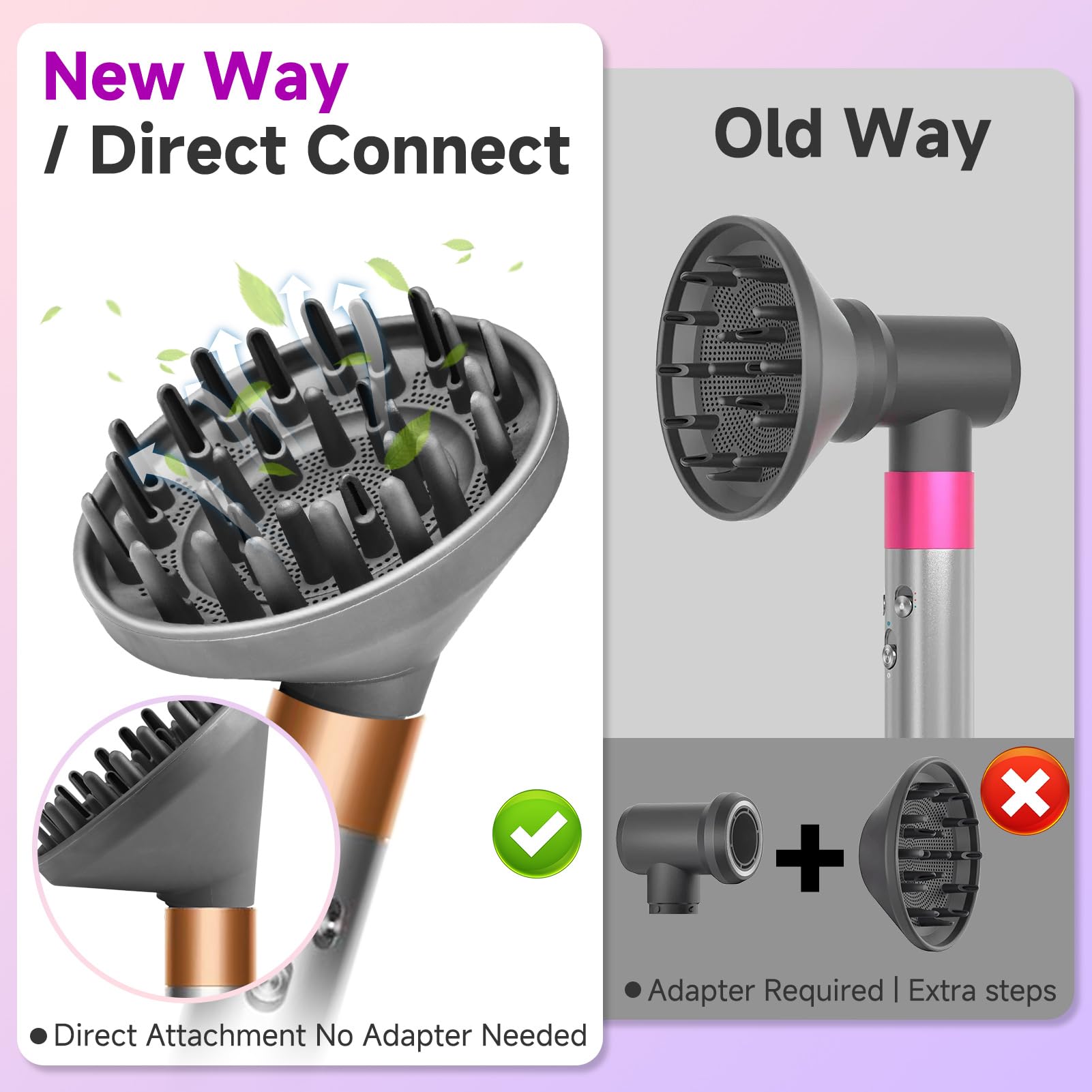 Extra large diffuser bowl accessory compatible with premium multi styler models