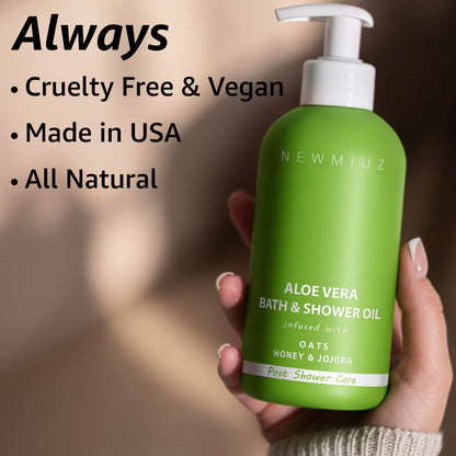 Natural body conditioner with soothing aloe vera for deep skin hydration