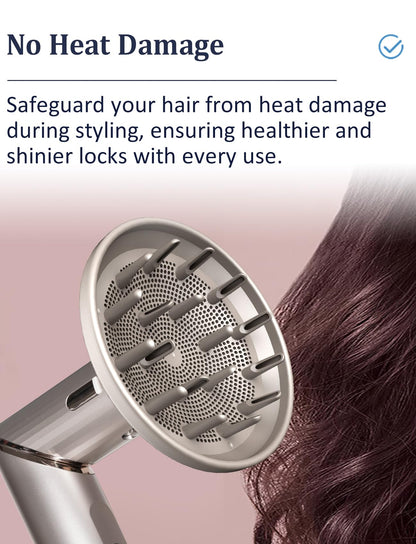 Retractable prong mechanism on a premium curl defining hair diffuser