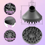 Premium packaging view of the USA sourced curl defining diffuser nozzle upgrade