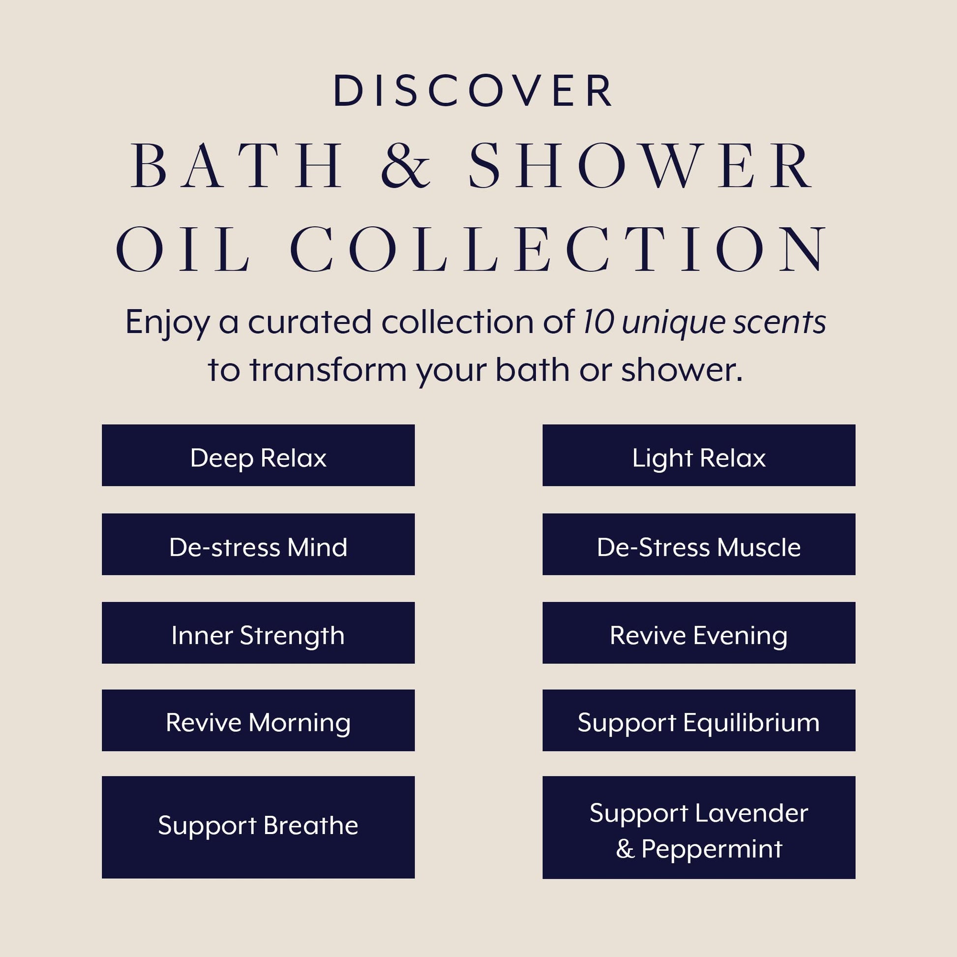 Aromatherapy Associates luxury shower and body oils for dry skin hydration open box display