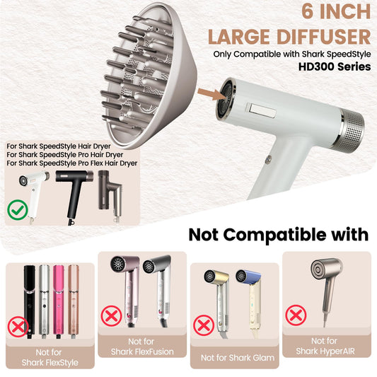 AFDD upgraded large diffuser accessory highlighting the adjustable and extendable prongs.