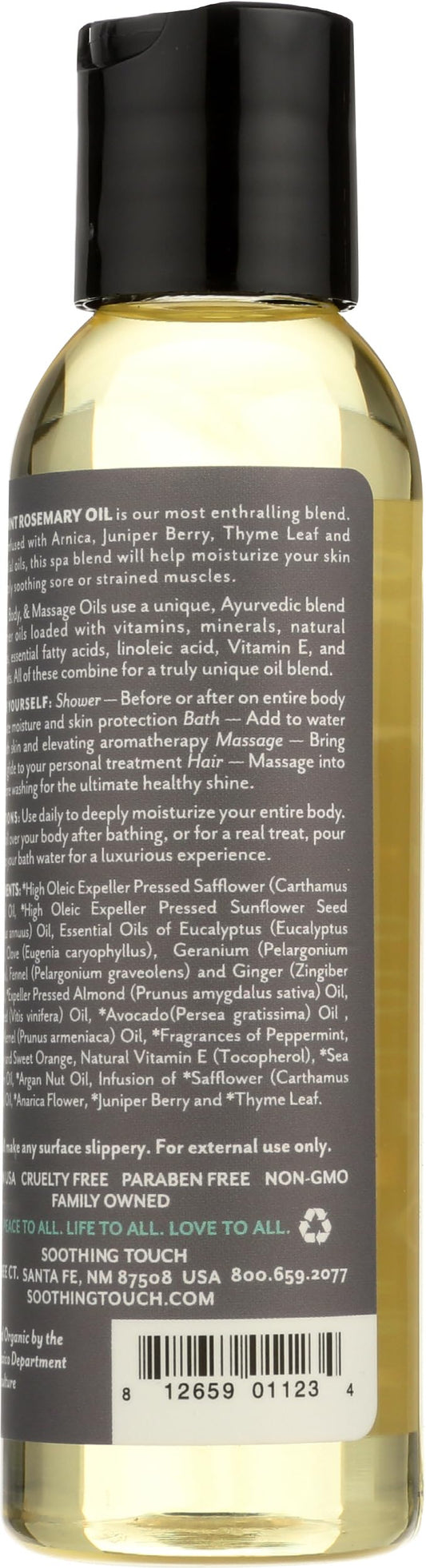 Ayurveda muscle comfort oil with arnica and peppermint for body relaxation