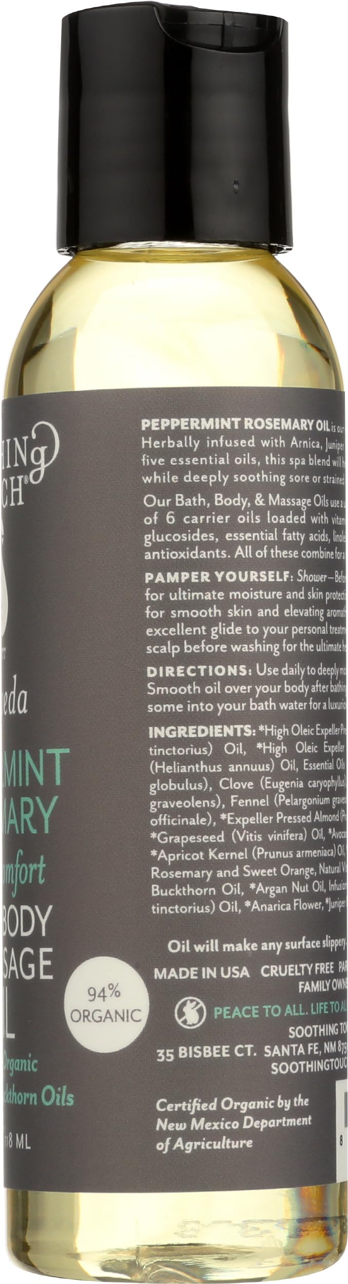 Aromatherapy peppermint rosemary body moisturizer for intense hydration treatment