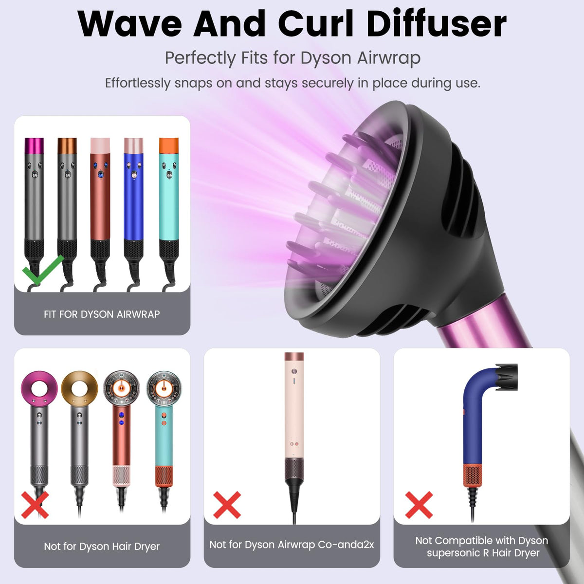 Product packaging and authentic imported hair care accessory bundle contents