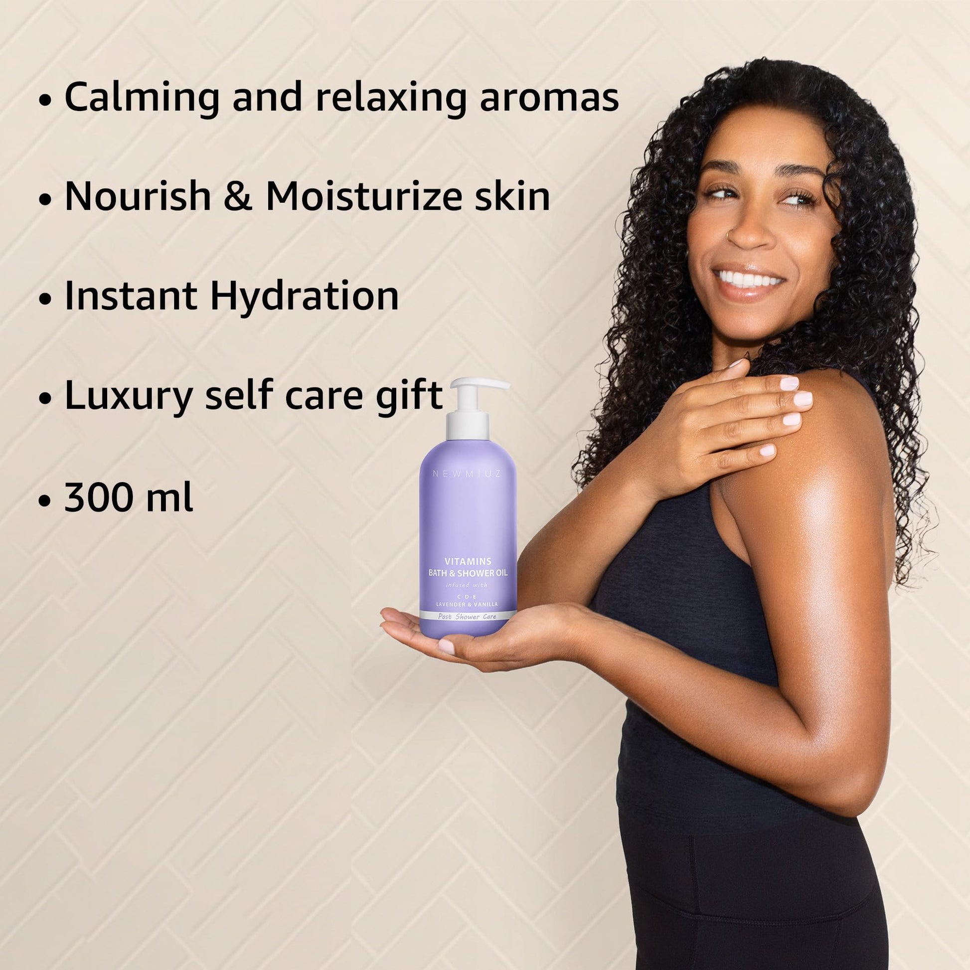 New Miuz Lavender Vanilla wet skin moisturizer for dry skin care