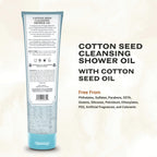 The Grandpa Soap Company Cottonseed Oil Body Wash tube back label details