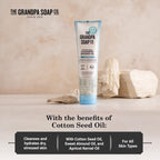 The Grandpa Soap Company Cottonseed Oil Body Wash organic ingredients graphic