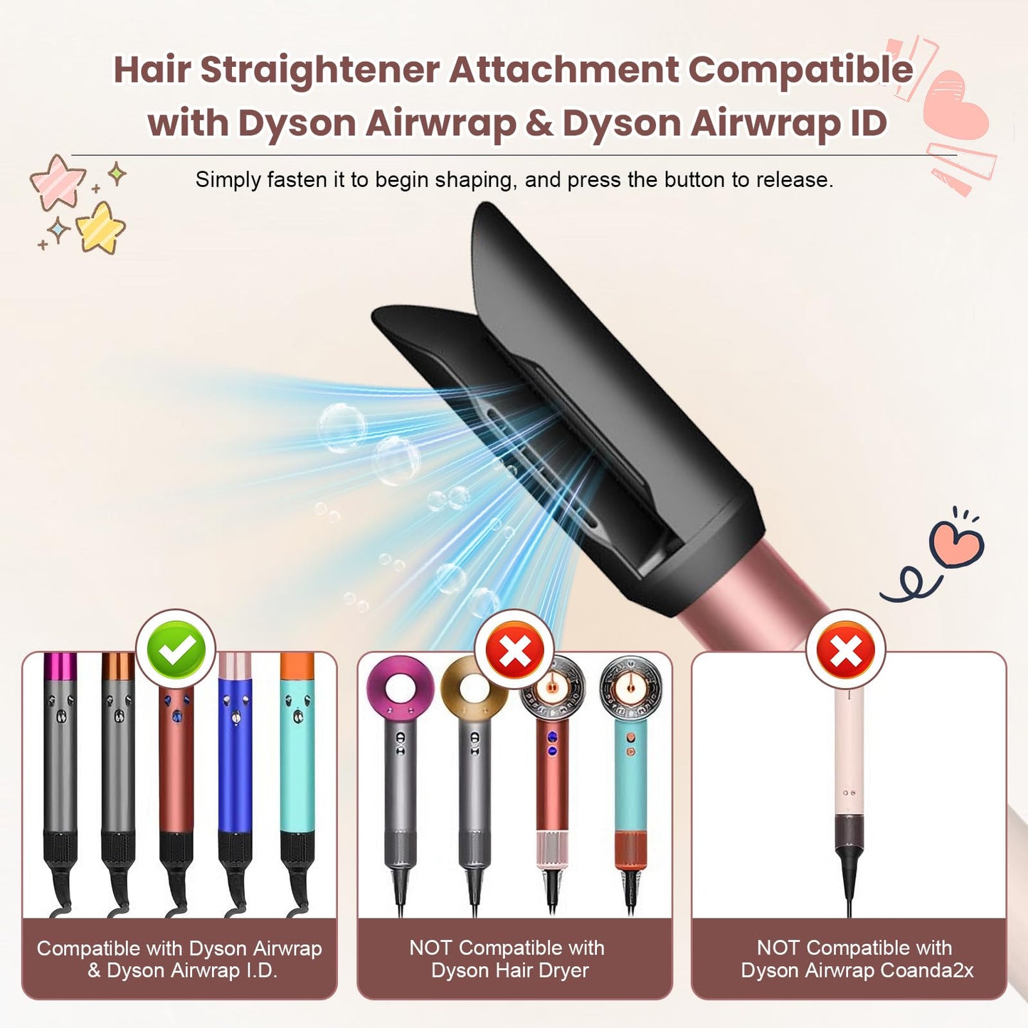 DrFlito hair straightener replacement part showing the precise magnetic connector compatible with specific stylers.