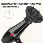 Premium heat resistant hair diffuser showing the back adapter mechanism for secure attachment.