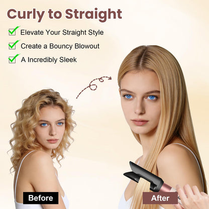 Side angle of the gentle airflow smoothing tool demonstrating the sleek heat-resistant construction.