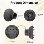 SKERTS large curl defining diffuser highlighting the evenly distributed airflow holes to reduce frizz.
