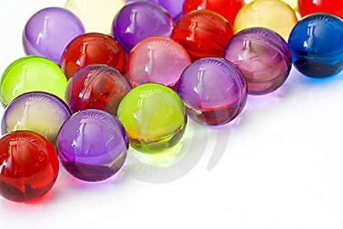 Colorful SKLEER Bath Oil Beads Assortment Arranged In A Circular Ring