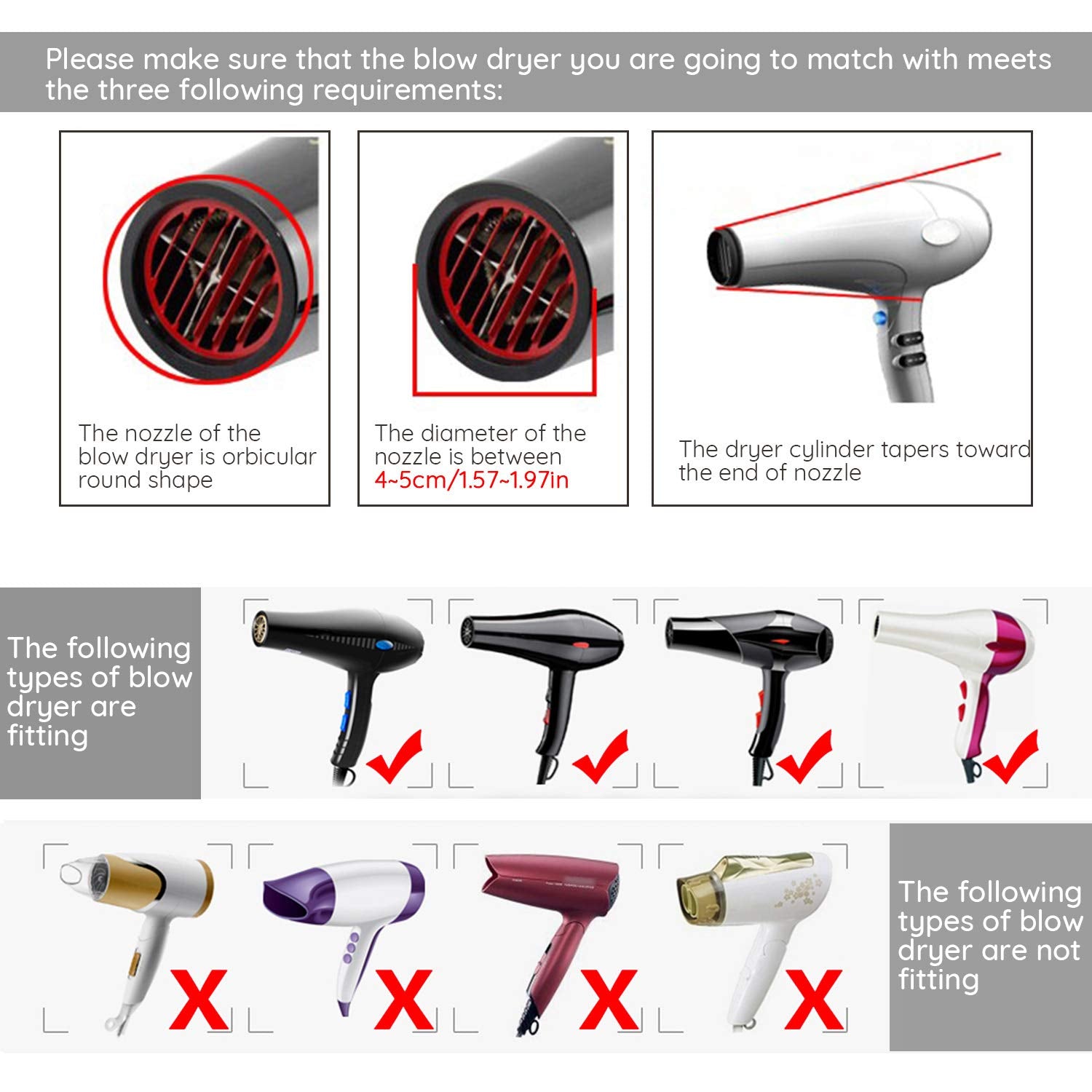 Premium black salon grade hair diffuser showing the adjustable rotating base
