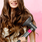 Rear view of the hair styling attachment showing the magnetic connection ring