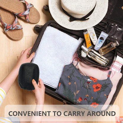 Tearom travel styling tool package containing two premium foam hair dryer socks.