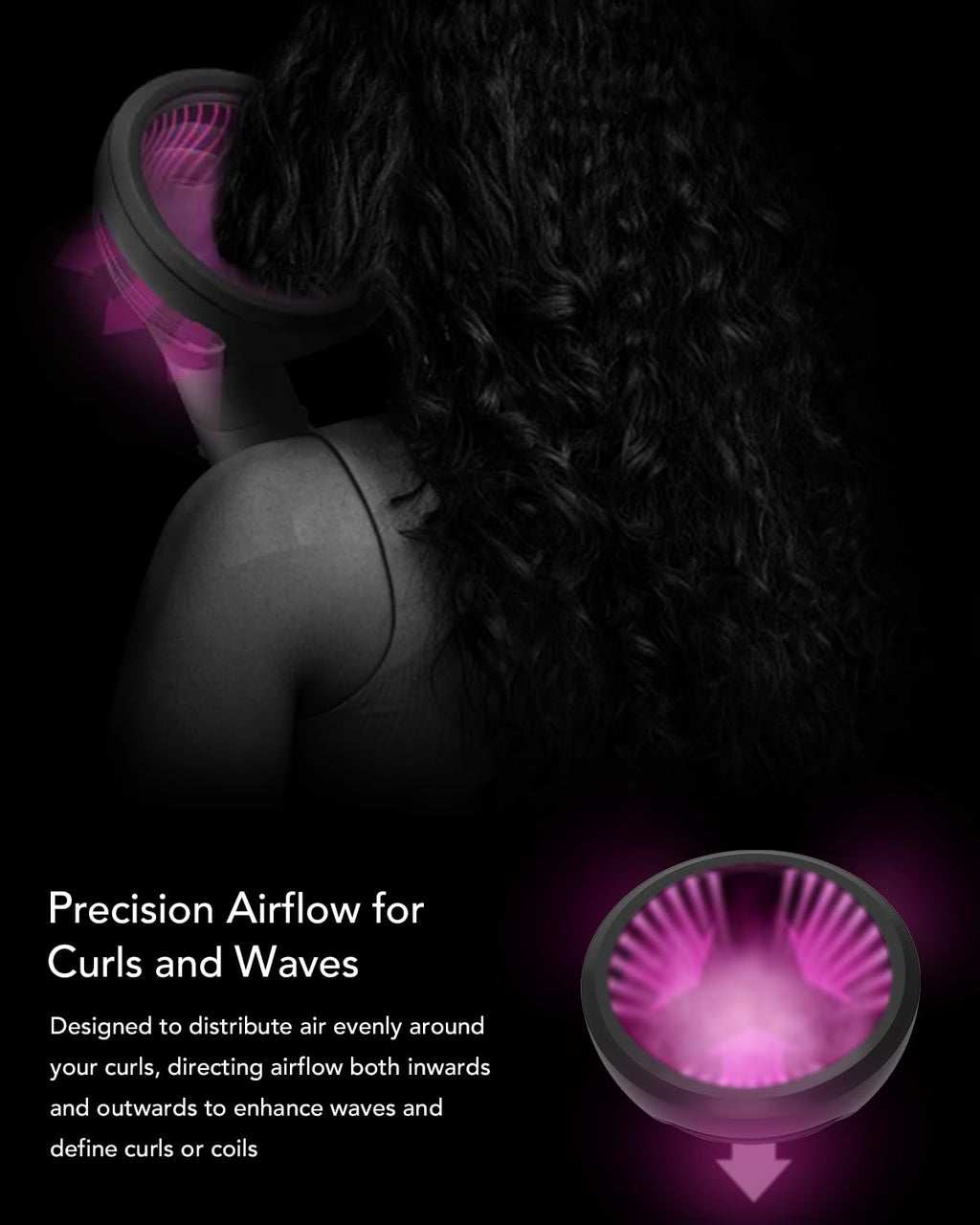 The complete curl styling kit package containing the wave diffuser and integrated buckle mechanism.