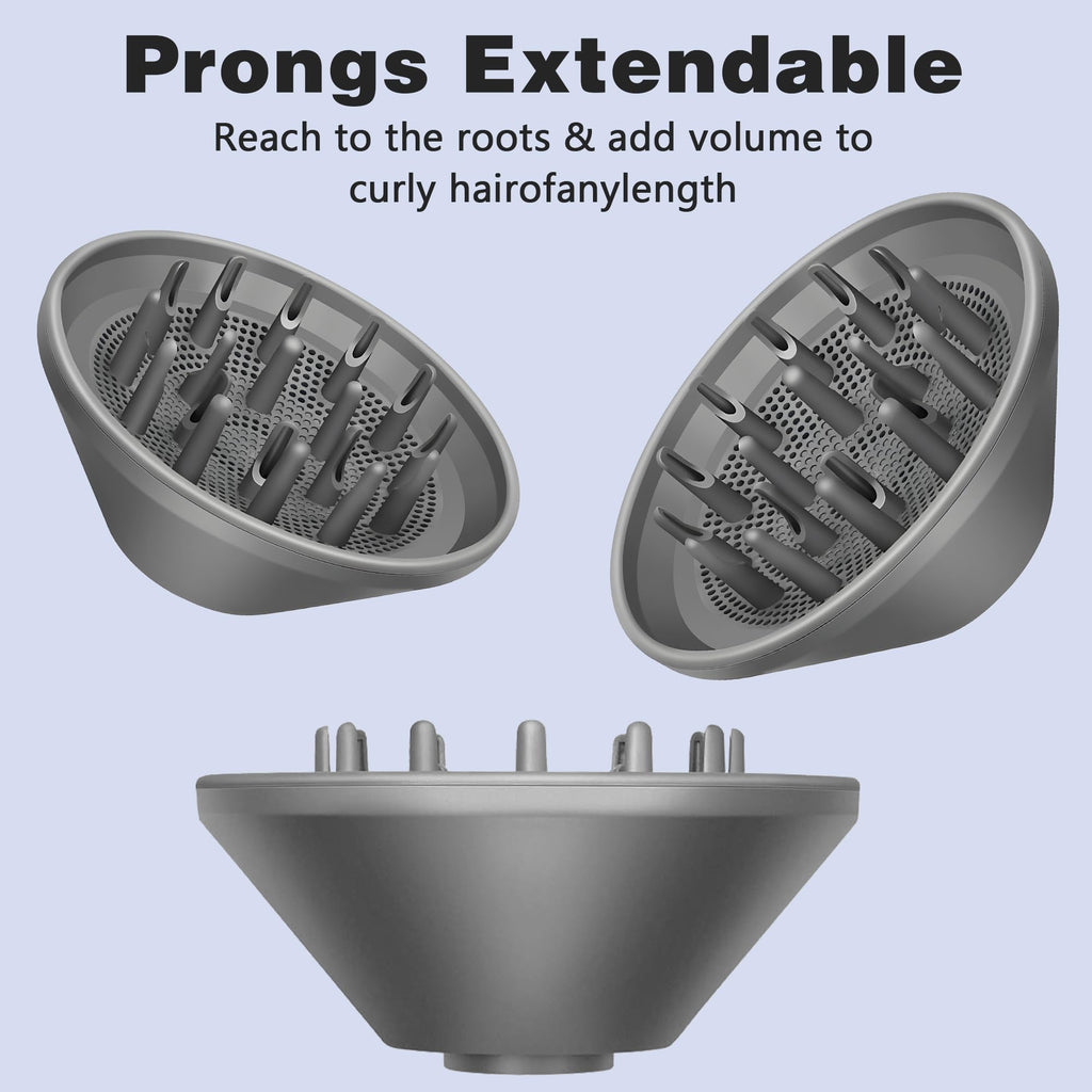 Premium salon style diffuser attachment showing extended inner prongs