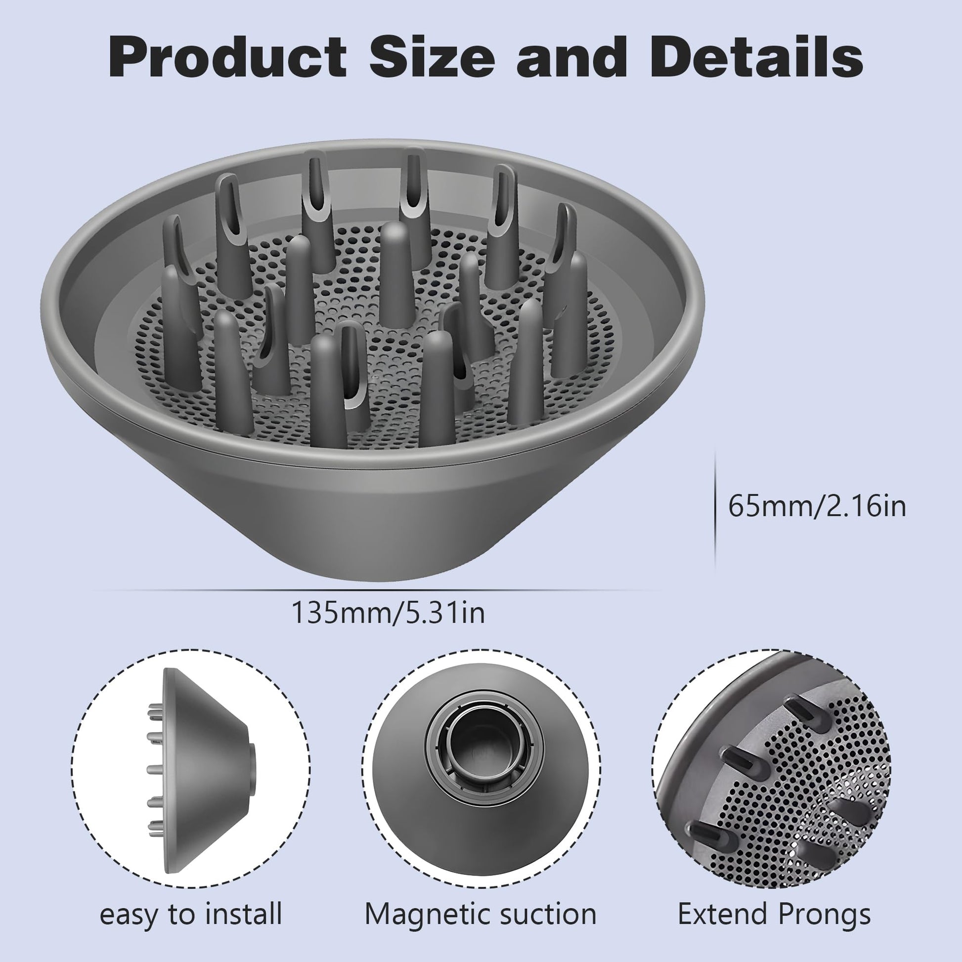 WAJIAYON diffuser tool close up of the airflow distribution vents