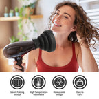 Segbeauty folding travel diffuser compressed flat to demonstrate its compact space saving design.