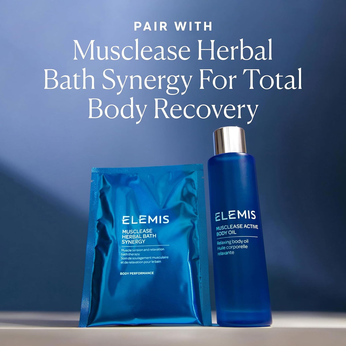 Elemis muscle relief body oil texture showcase