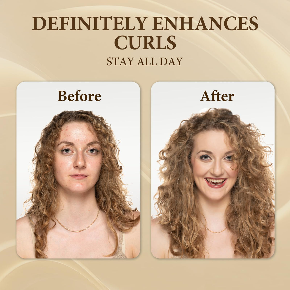 Bautia lightweight curly hair diffuser being used to style natural waves