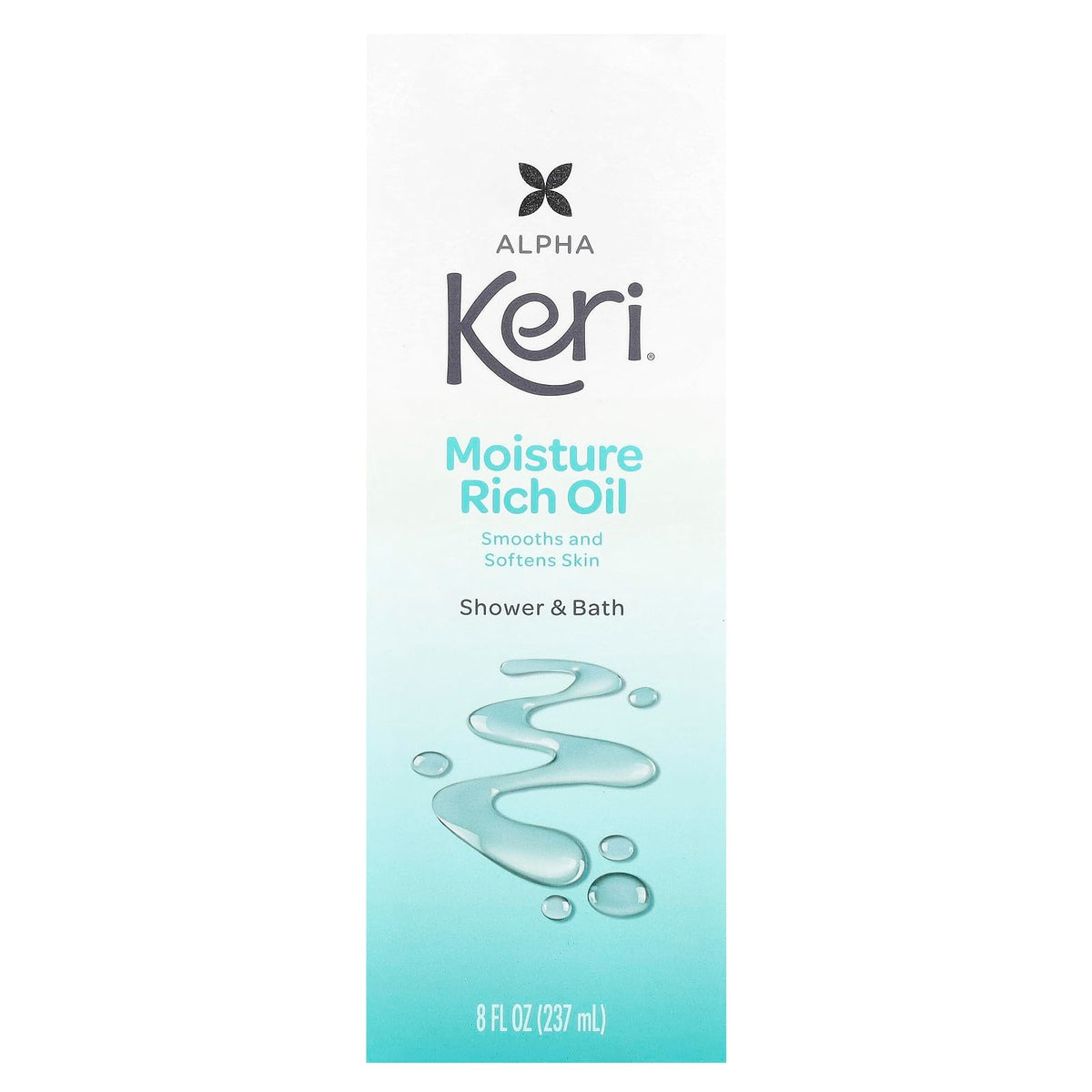 Keri Moisture Rich Shower Bath Oil back label details
