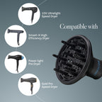 Close up of the adjustable airflow dial on the Bio Ionic universal styling tool